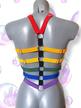 EQUALITYAFFECTION tęczowa uprząż na ciało - kolorowy harness