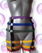 EQUALITY bottom -  tęczowa uprząż na ciało, kolorowy harness