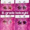 Kolczyki ametystowe gwiazdki drugiej kategorii